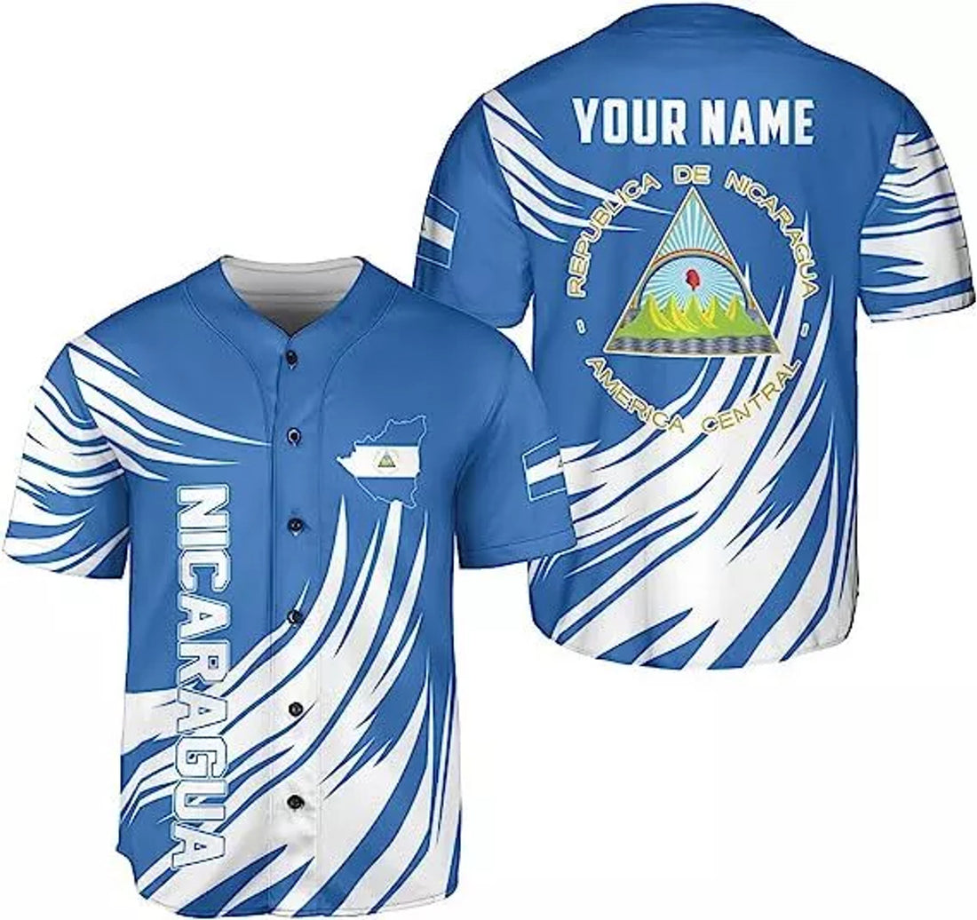 Custom Personalized Nicaragua Baseball Jersey