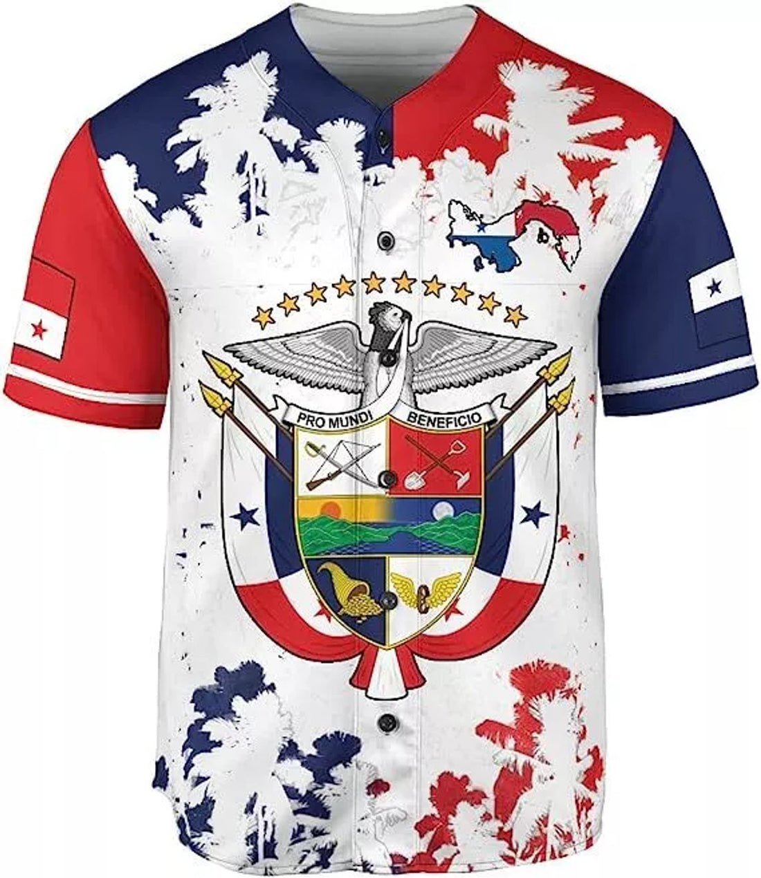 Custom Name Panama Baseball Jersey Camisa Shirt Panamanian Flag Jersey Panama