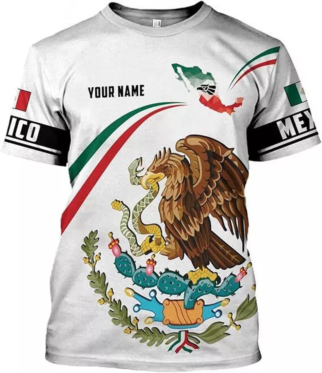 Custom Mexican Shirts for Men, Customized Mexico T-Shirt for Men