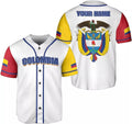 Custom Personalized Colombia Baseball Jersey Shirt Colombian Flag Jersey Colombian Pr