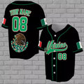 Custom Personalized Name Mexico Flag Eagle Mexican Team Gift 3D All Over Print Baseball Jersey