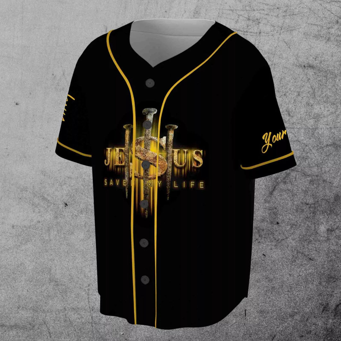 Custom Baseball Tee Jesus 3D Baseball Jersey Size S-5XL