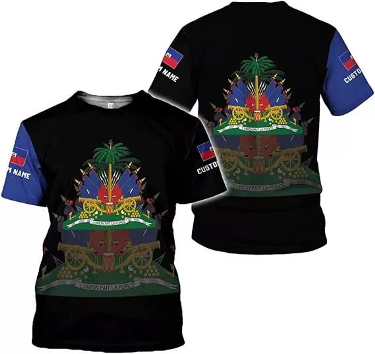 Custom Haiti Shirt Haitians Flag Pride Shirt Haiti Shirts for Men Haitian Pride 3D T-Shirt S- 5XL