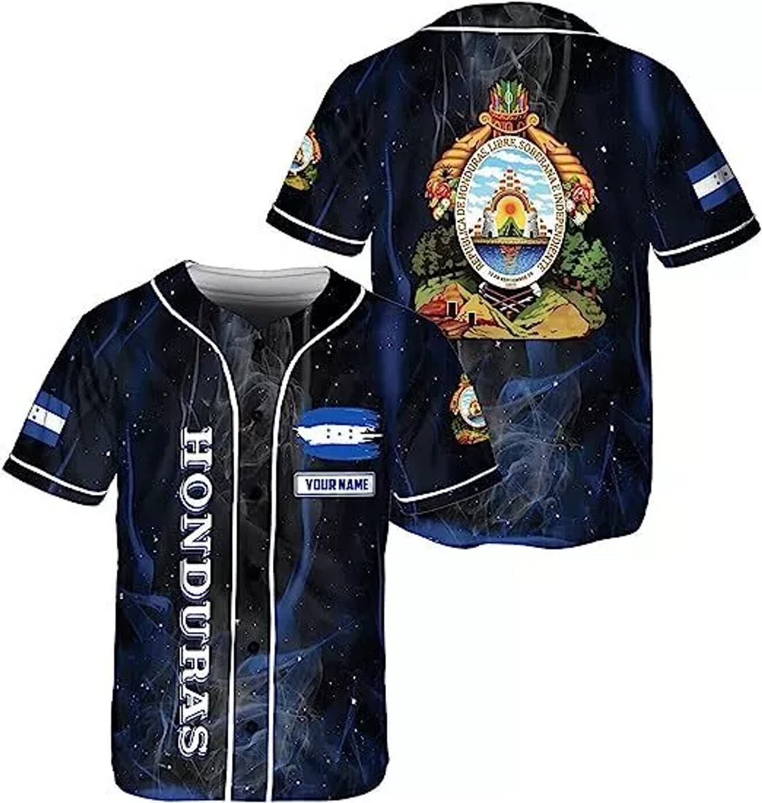 Custom Personalized Honduras Baseball Jersey Shirt S-5XL, Honduras Jersey, Honduras Jer