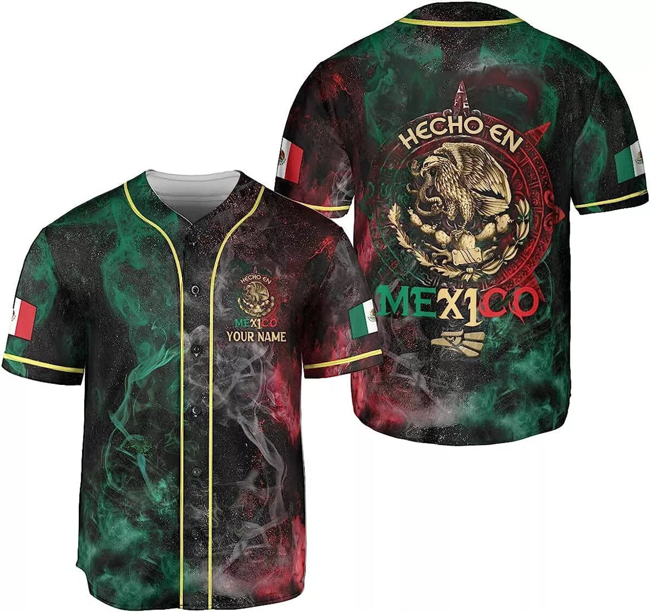 Custom Personalized Mexico Baseball Jersey, Mexican Baseball Jersey for Men Women Mexico