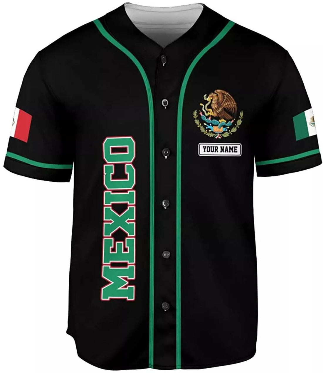 Custom Personalized Mexico Baseball Jersey Mexican Baseball Jersey for Men Women