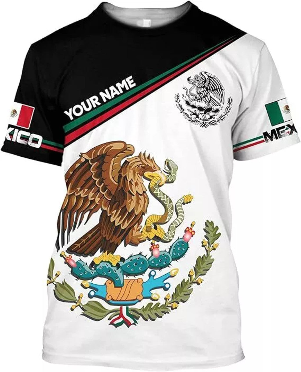 Custom Mexico Shirts Mexican Shirts for Men Custom Mexico T-Shirt for Men Mexico Eagle