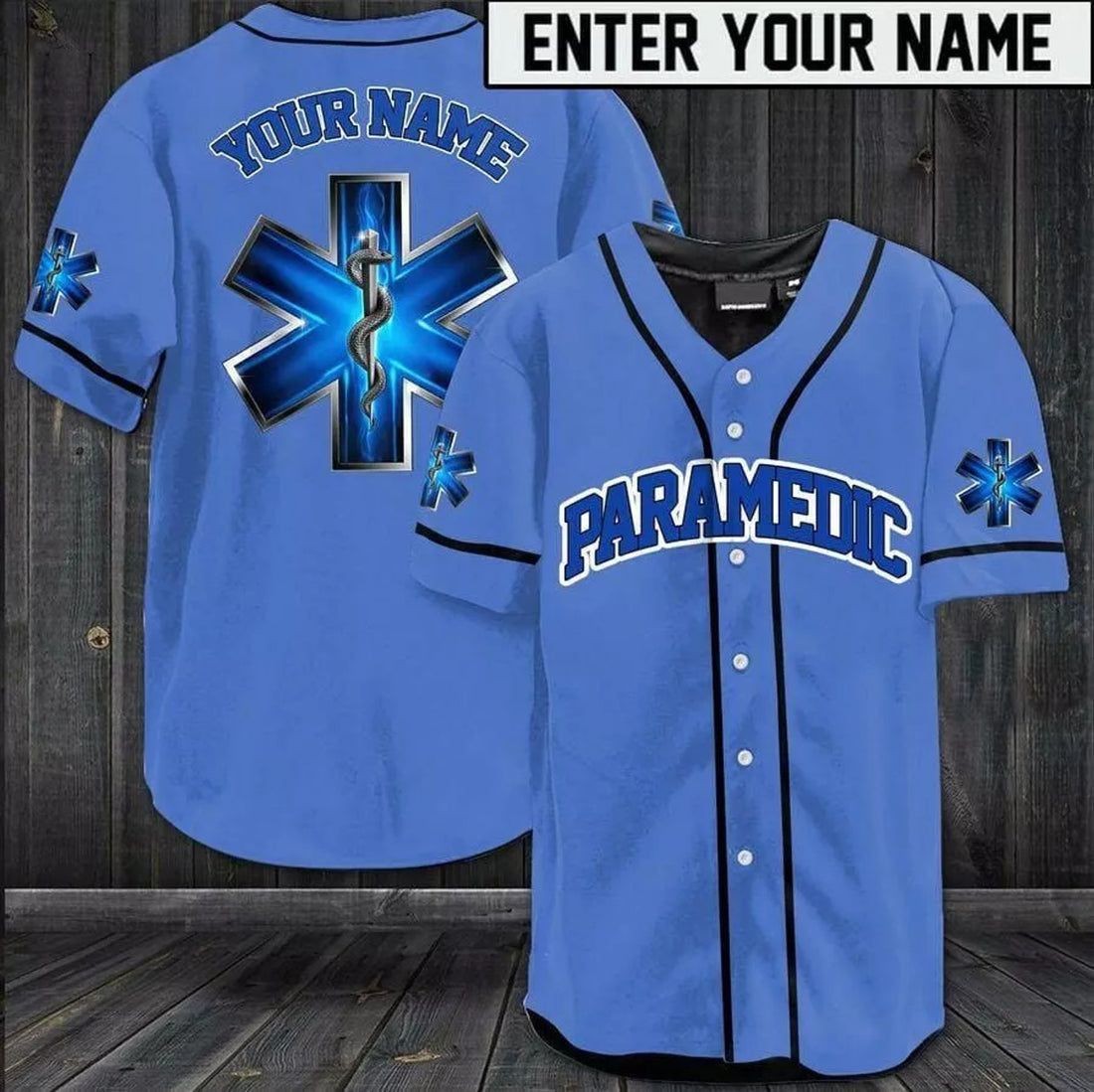 Paramedic Custom Name Baseball Jersey Shirt 3d s 5xl Men Dad Father Day Gift For