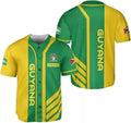 Custom Guyana Shirts Guyana Pride Baseball Jersey Guyanese Guyana Flag