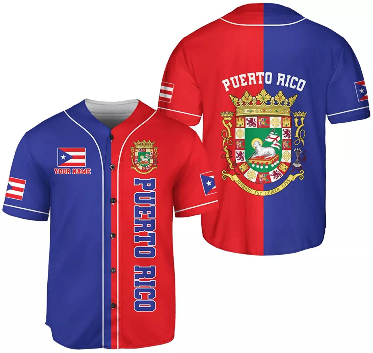 Custom Personalized Puerto Rico Puerto Rican Baseball Shirt Custom Team Name Puerto Baseball Jersey