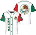 Custom Personalized Mexico Mexican Baseball Shirt, Custom Team Name Mexican Aztec Baseball Jersey