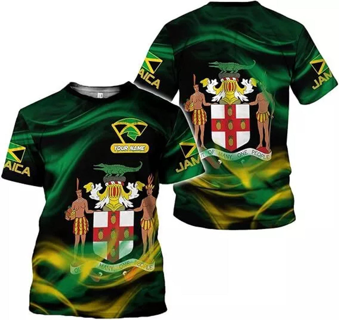 Custom Jamaica Shirts for Women and Mens Jamaica Flag Shirt Gift for