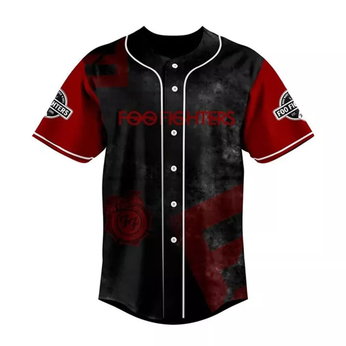 Foo Fighters Rock Band Skull 3D Print Baseball Jersey Shirts Gift For Men Women