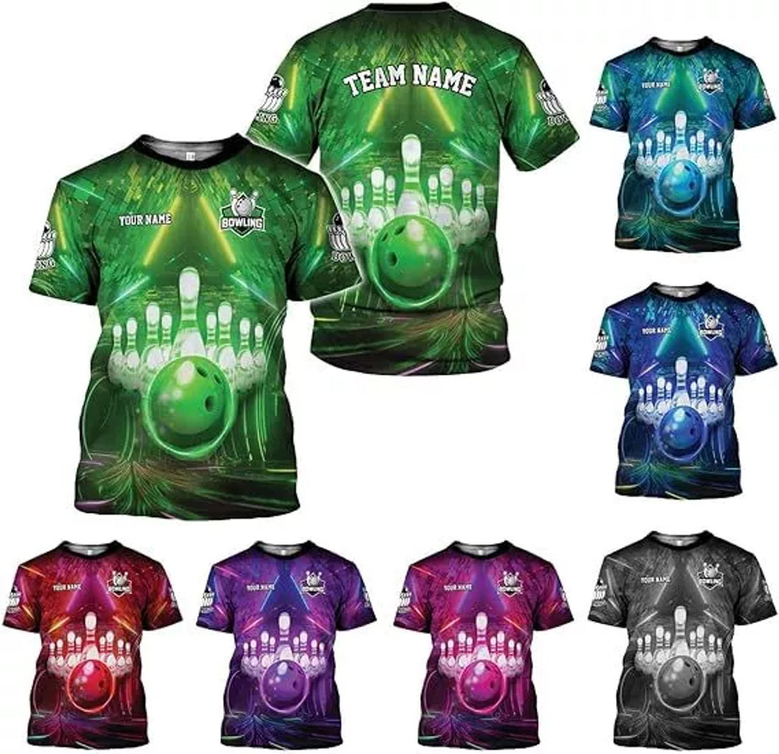 Custom Bowling Shirts for Men and Women 3D, Bowling Shirts for Team Bowling 3D T-Shirt