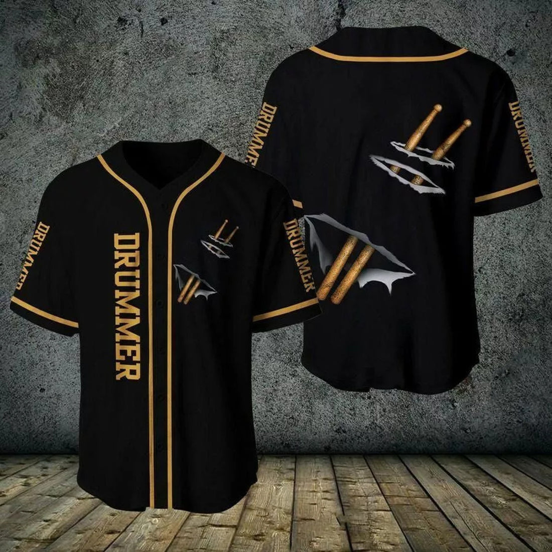 Drummer Baseball Jersey Shirt 3d s 5xl Men Dad Father Day Gift For Father
