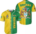 Custom Personalized Guyana Shirts, Guyana Pride Baseball Jersey, Guyanese Guyana Flag