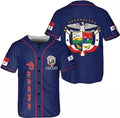 Custom Name Panama Baseball Jersey Camisa Shirt, Panamanian Flag Jersey, Panama