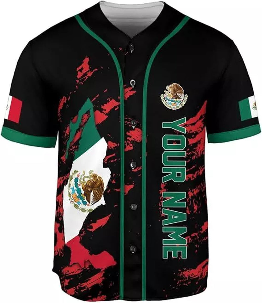 Custom Mexico Soccer Baseball Jersey Shirt Men Women Mexican Jersey