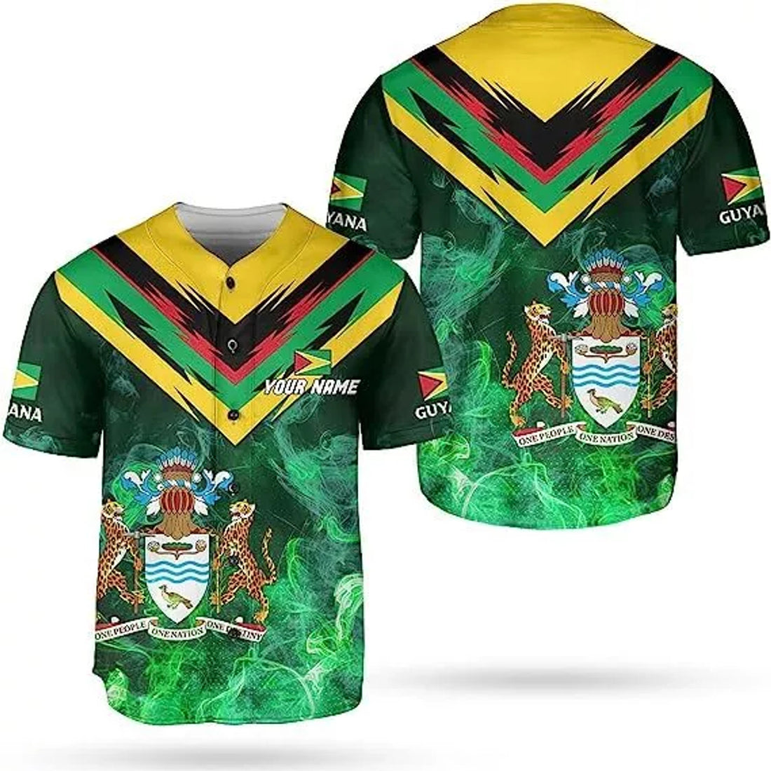 Custom Personalized Guyana Shirts, Guyana Pride Baseball Jersey, Guyanese Guyana Flag Je