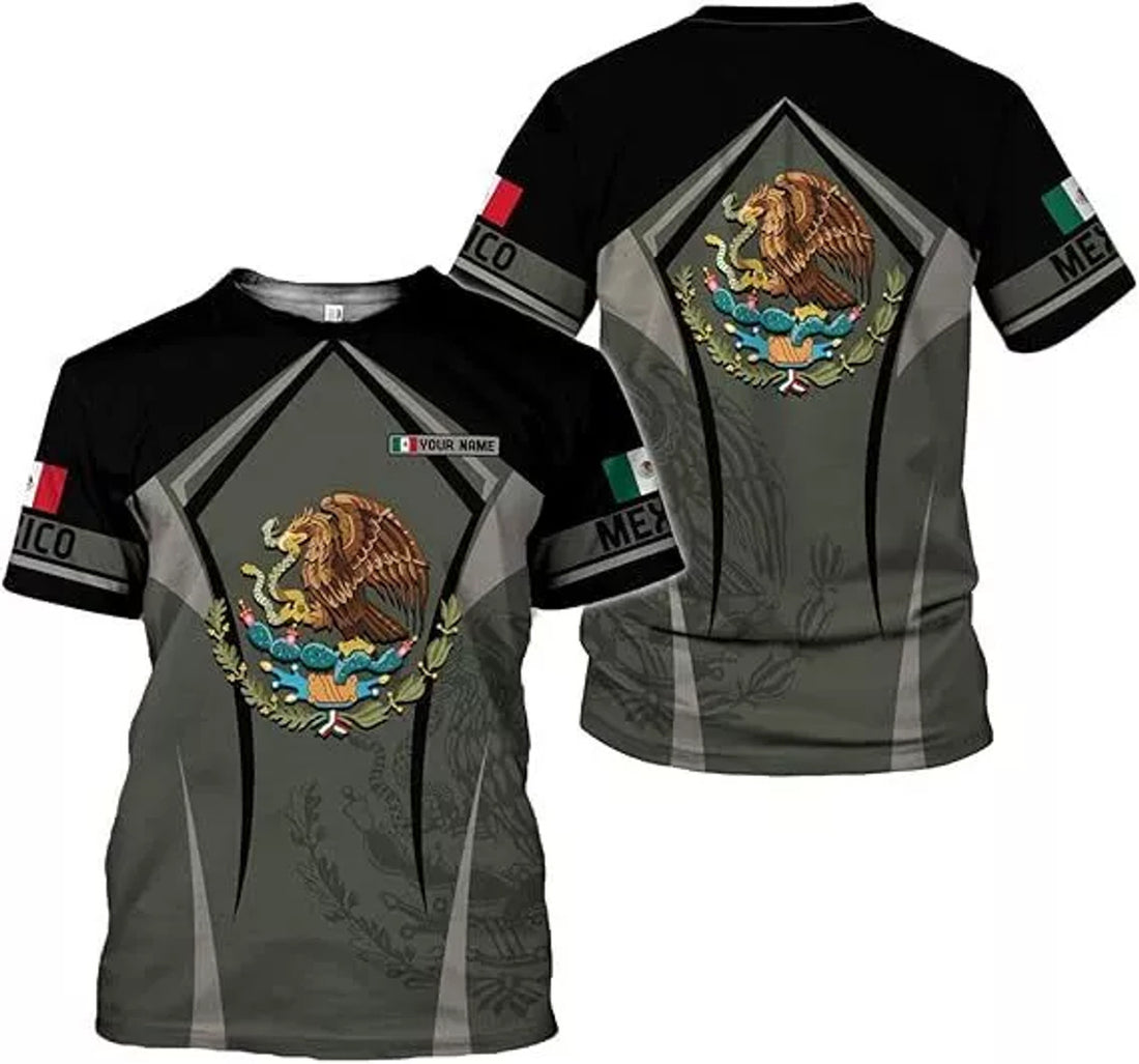 Custom Mexican Shirts for Men 3D Custom Mexico Shirts for Men Mexico Shirts for Women 3D T-Shirt