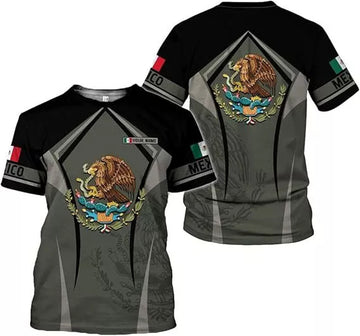 Custom Mexican Shirts for Men 3D Custom Mexico Shirts for Men Mexico Shirts for Women 3D T-Shirt
