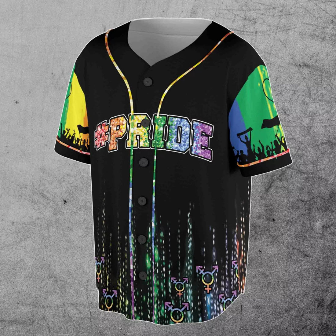 LGBT Love Pride Rainbow Pride Month LGBT 3D All Over Print Baseball Jersey Shirt