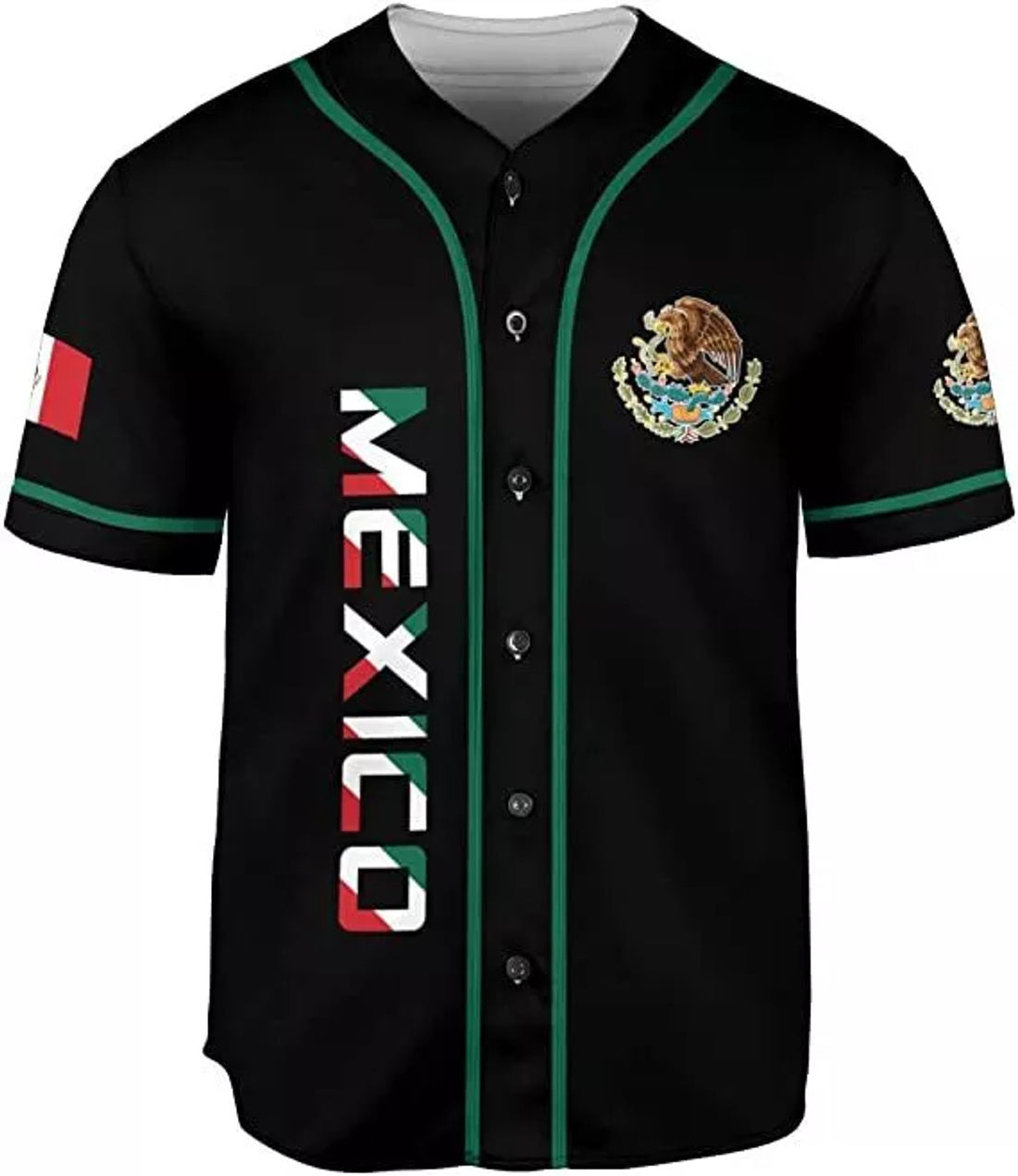Custom Personalized Name Mexico Baseball Jersey Mexican Baseball Jersey for Men Women