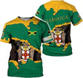 Custom Jamaica Shirts for Women and Mens Jamaica Flag Shirt Gift for Jamaica