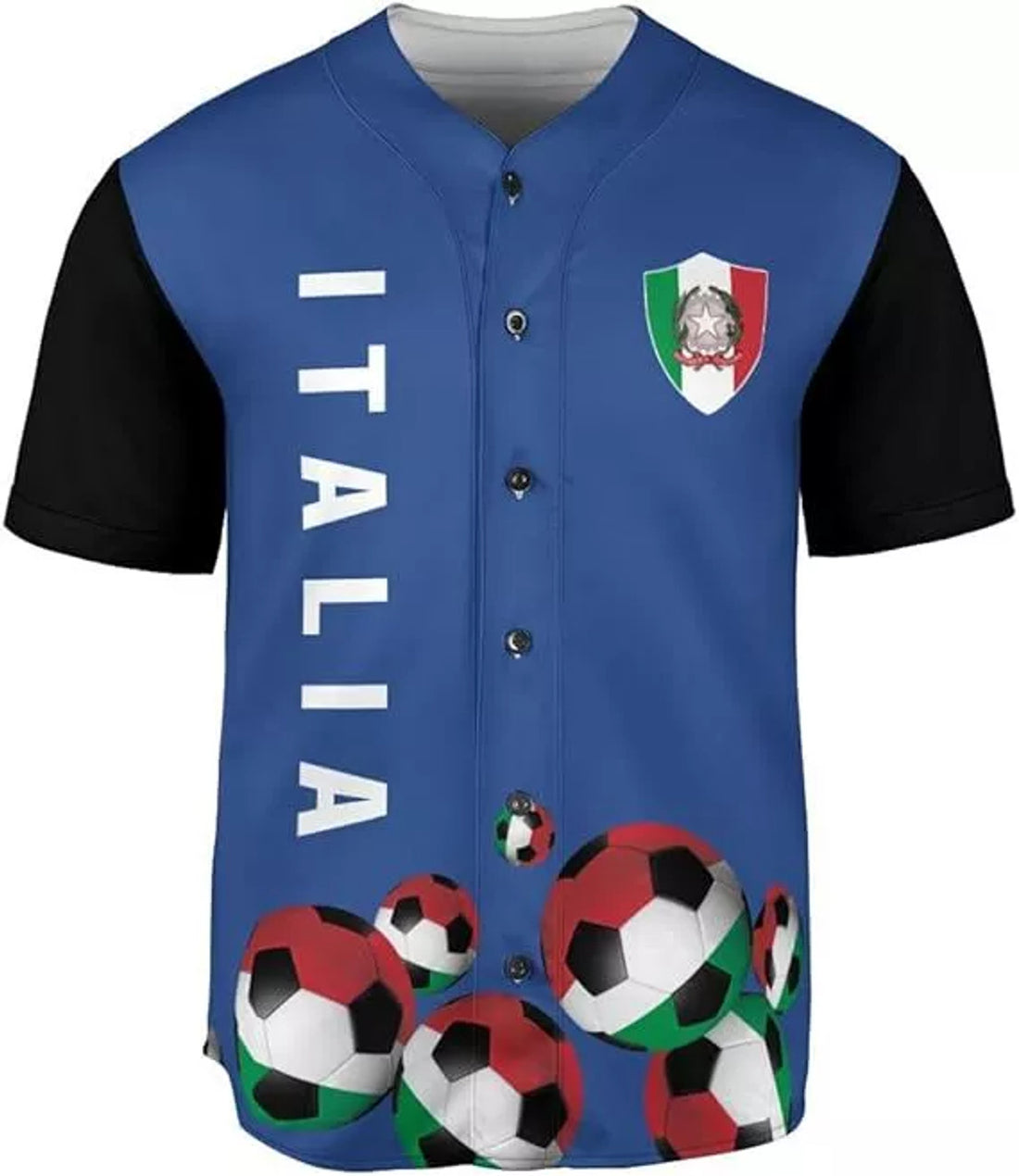 Custom Italia flag Baseball Jersey, Italian Shirts for Men & Women, Italian Jersey