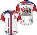 Custom Personalized Name Trinidad and Tobago Proud Baseball Jersey Shirt S-5XL Trinida
