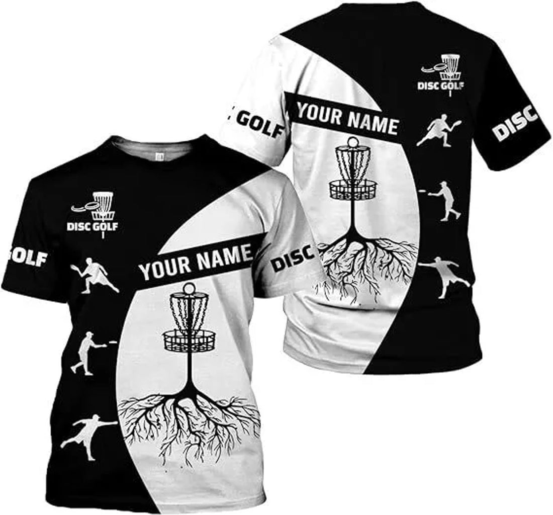 Custom Disc Golf T-Shirt 3D All Over Printing S-5XL Disc Golf Shirts for Men