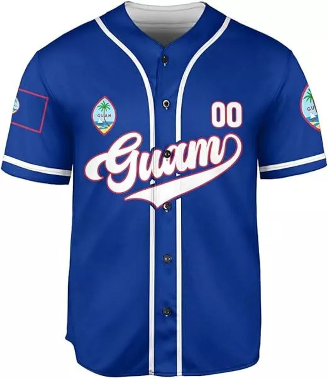 Custom Guam Baseball Jersey Shirt, Guam Jersey, G Guam Islander Pride