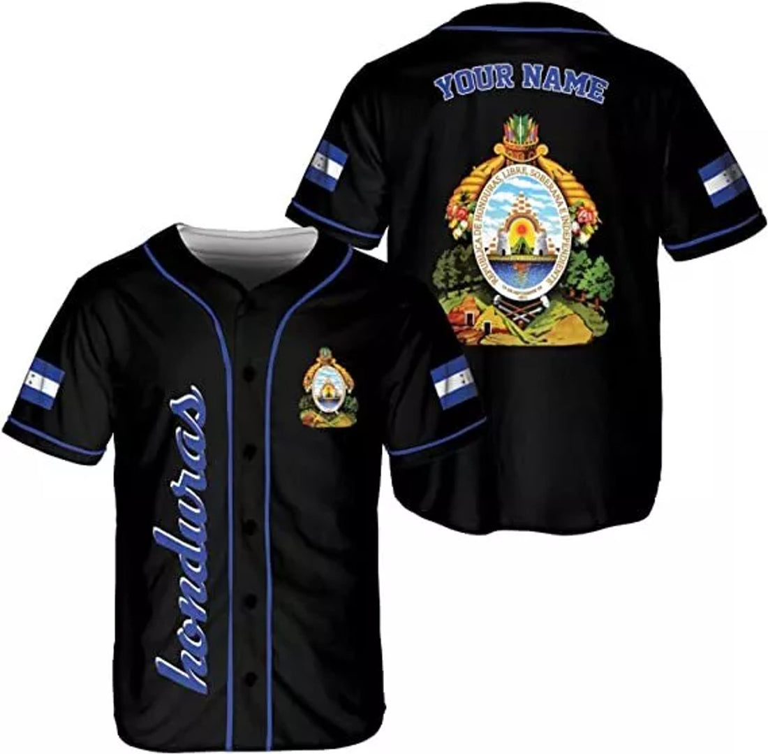 Custom Personalized Honduras Baseball Jersey, Camisa Honduras Hombres, Honduras Baseball