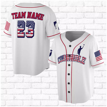 Custom Name Number Cornhole Flag 3D All Over Print Baseball Jersey S-5XL