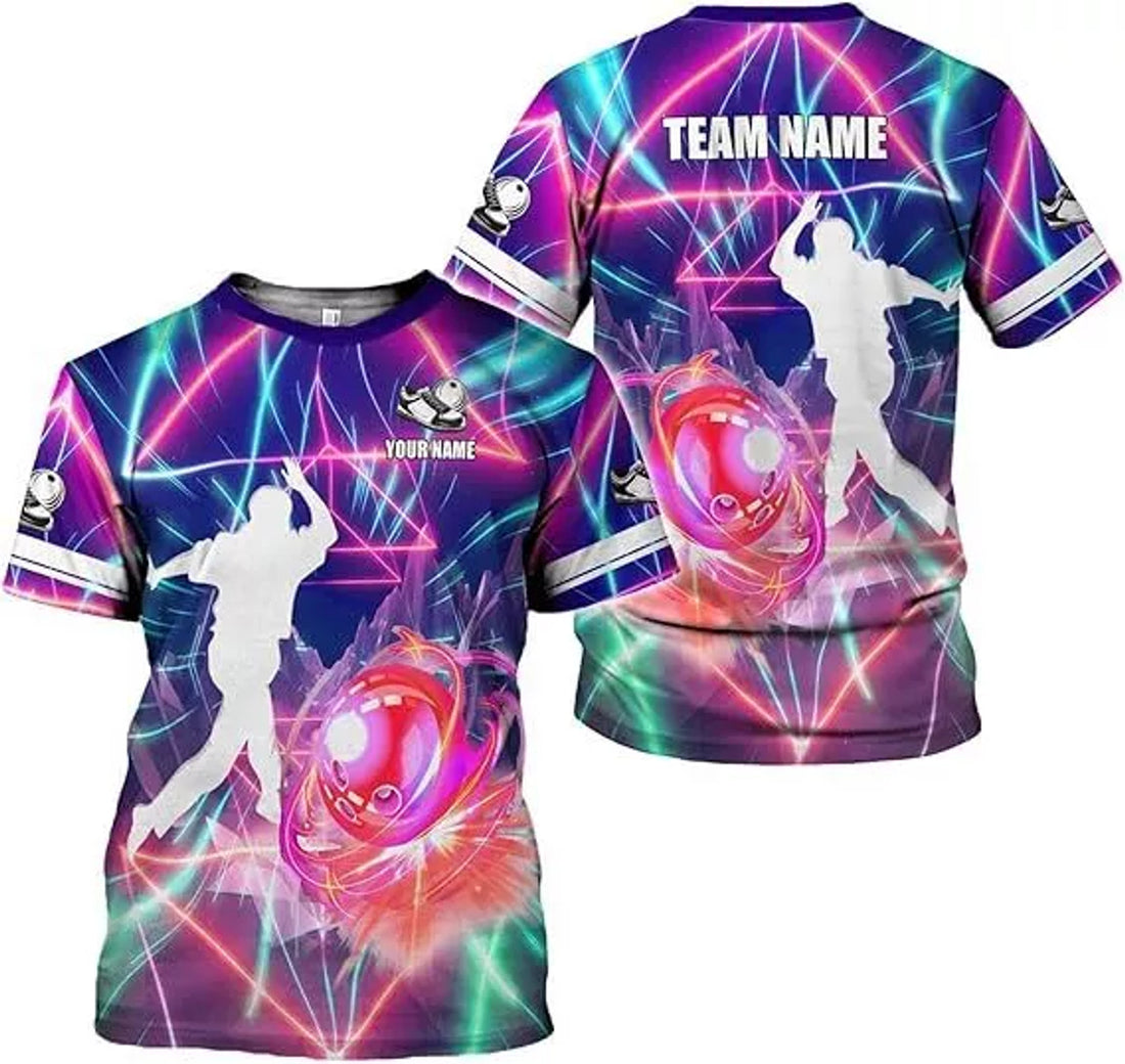 Custom Bowling Shirts for Men and Women 3D, Bowling Shirts for Team Bowling T-Shirt