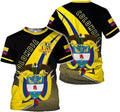 Custom Personalized Colombia Shirt 3D, Custom Colombia Flag Shirts for Men Women