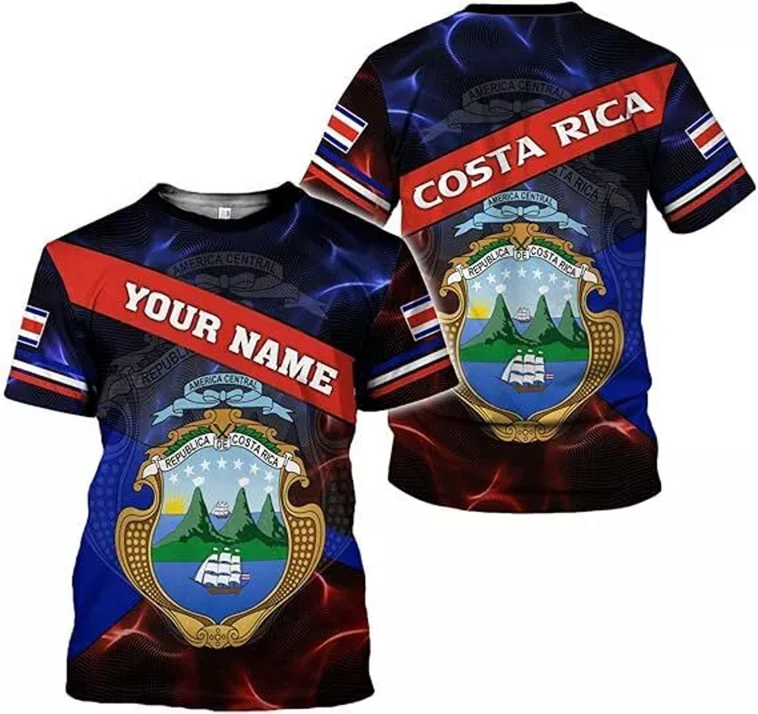 Custom Costa Rica Shirt 3D, Costa Rica T-Shirt, Costa Rica Shirts for Men Women,