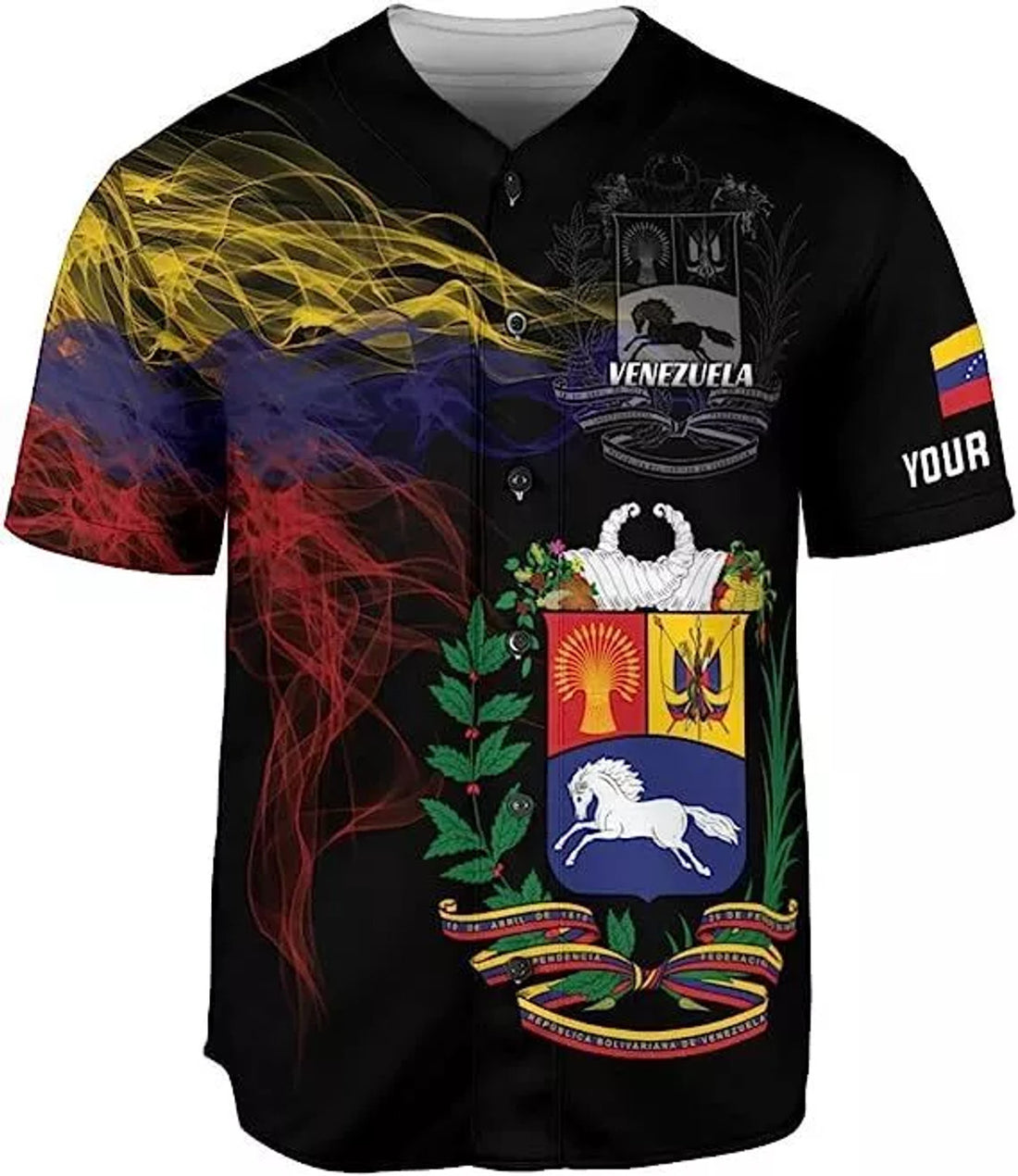 Custom Personalized Personalized Venezuela Baseball Jersey Proud Venezuelan Flag Jersey for Men Wome