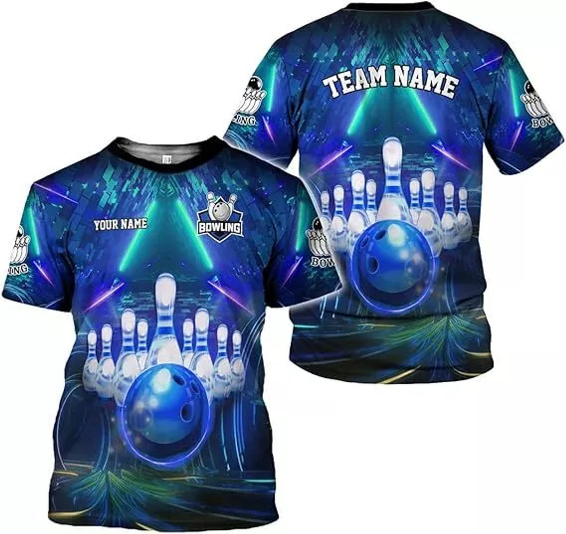 Custom Bowling Shirts for Men and Women 3D, Bowling Shirts for Team Bowling 3D T-Shirt