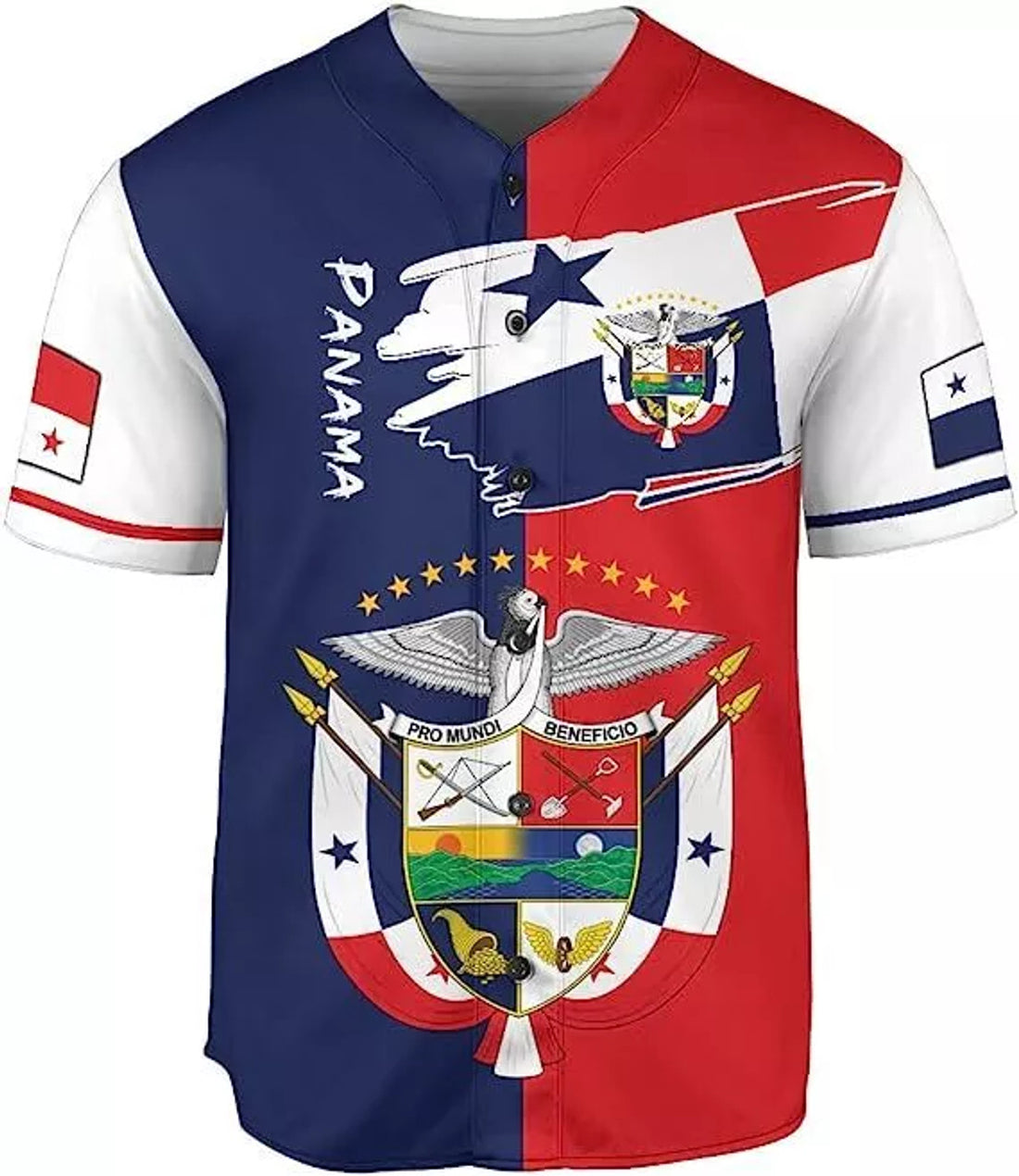 Custom Panama Baseball Jersey Camisa Shirt, Panamanian Flag Jersey, Panama