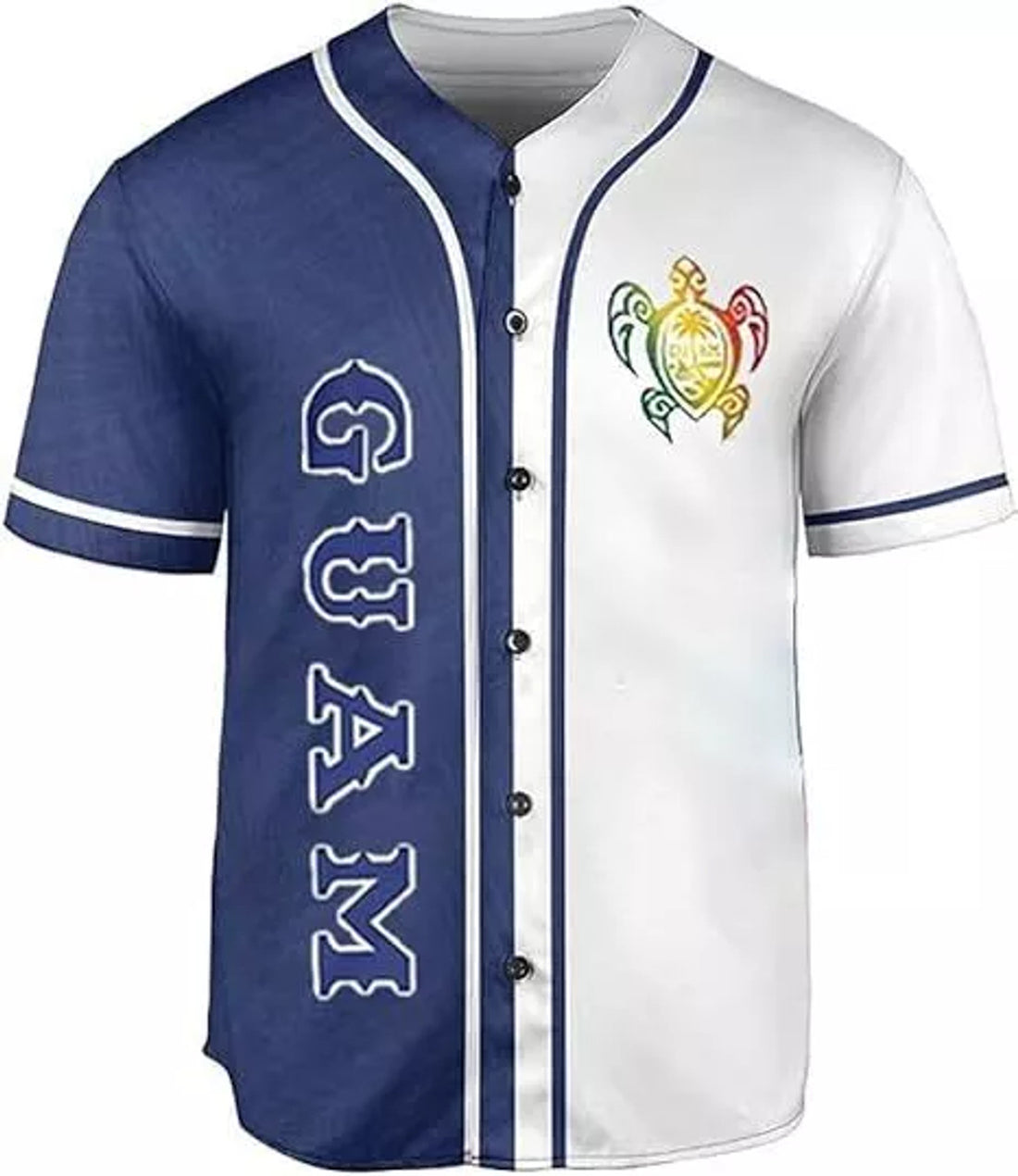 Custom Guam Baseball Jersey Shirt, Guam Jersey, Guahan Flag Jersey, Guam Islander Pride
