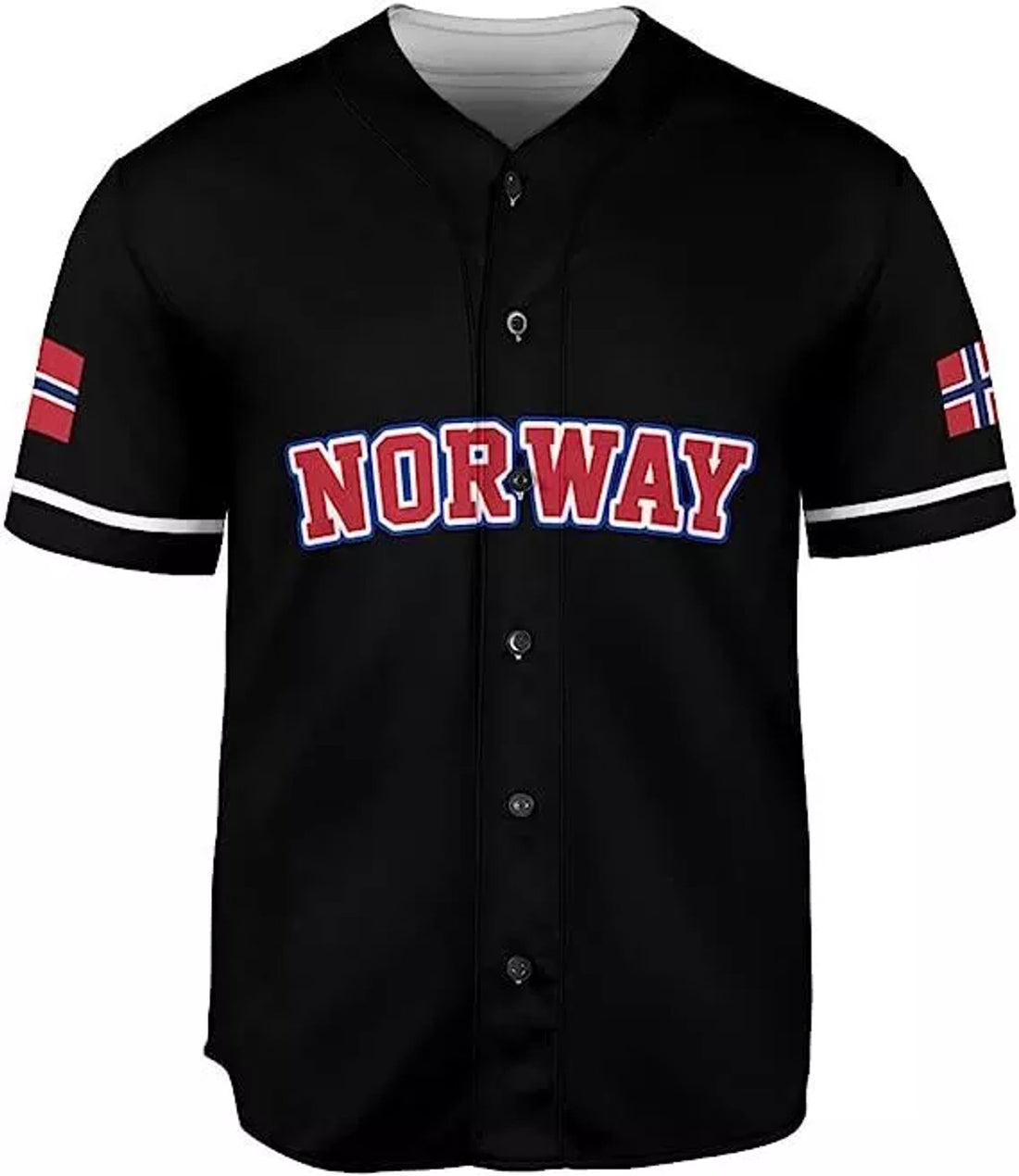 Custom Norway Baseball Jersey Shirt Norwegian Pride Flag Roots Norwegian J
