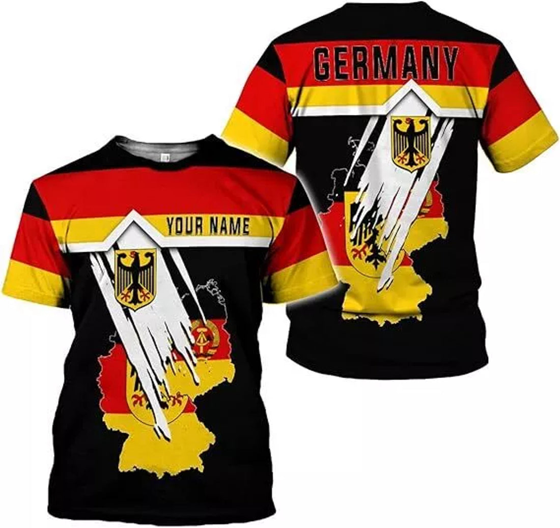 Germany Shirt 3D Custom German Shirt gift for Men and Women German Flag Shirt