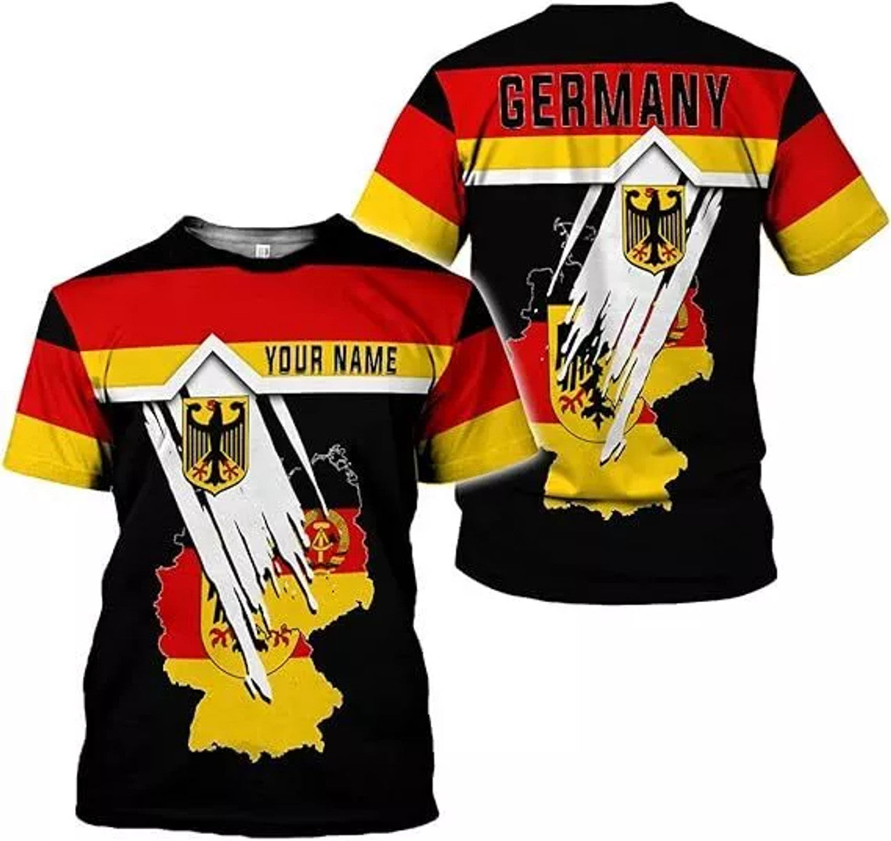 Germany Shirt 3D Custom German Shirt gift for Men and Women German Flag Shirt
