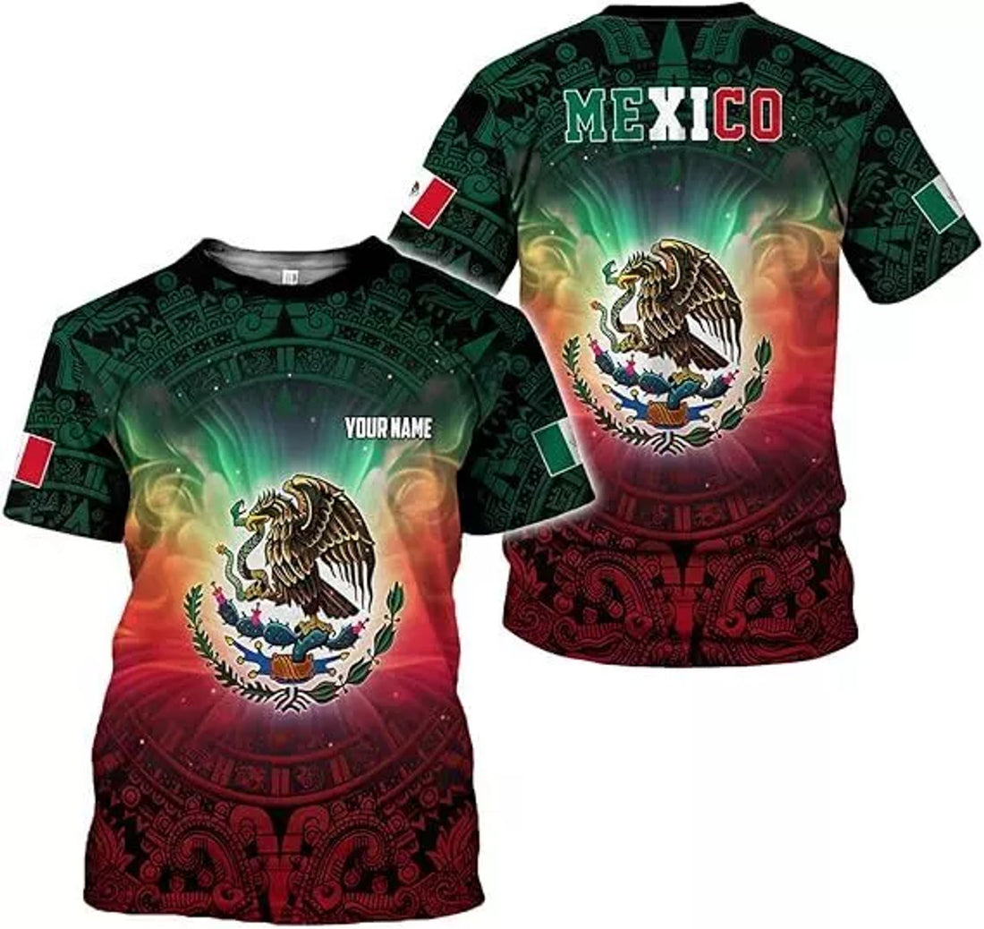 Custom Mexican Shirts for Men 3D Custom Mexico Shirts for Women