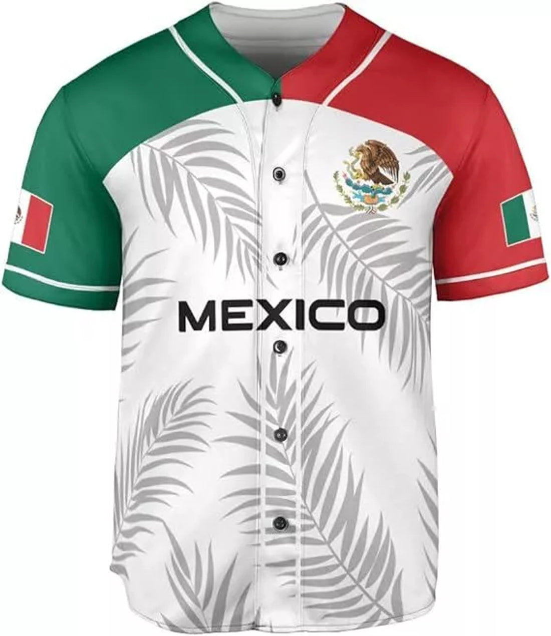 Custom Mexico Flag Baseball Jersey Soccer Shirt Men Women Mexican Jersey Mexicana