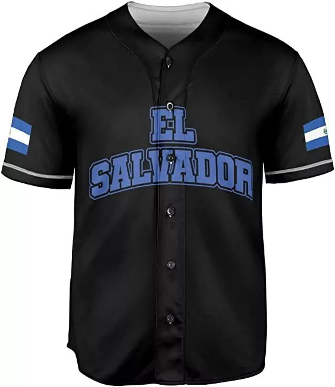 Custom Personalized El Salvador Proud AOP Baseball Jersey, Unisex XS-5XL, El Salvador Je