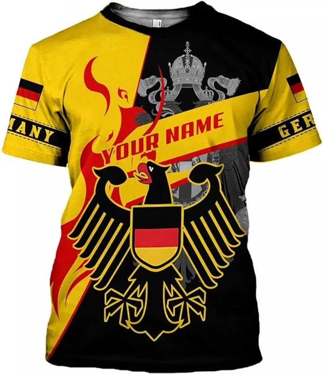 Custom Germany Shirt 3D Custom German Shirt gift for Men and Women German Flag Shirt