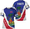 Custom Haiti Shirt Haiti T-Shirt Haiti Shirts for Men Women Haitian Pride 3D T-Shirt