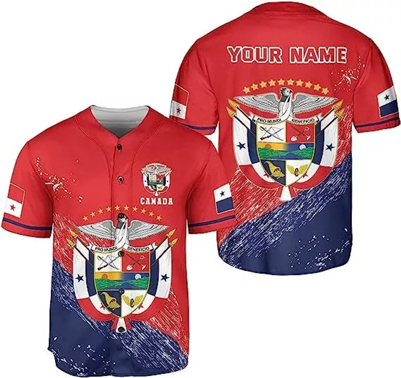Custom Name Panama Baseball Jersey Camisa Shirt, Panamanian Flag Jersey Panama